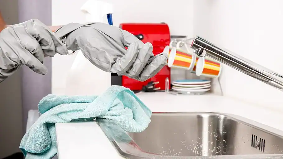 clean a garbage disposal safely