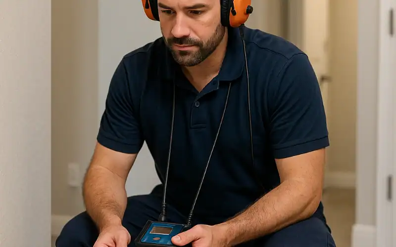 slab leak detection by Leak Chasers