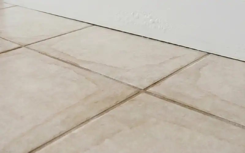 water damage on tiles